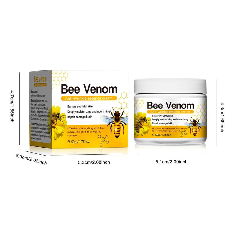 Bee Venom Facial Cream Neck Cream, Lifting Hydrating Brightening, Hydrating Facial Lotion for Dry Skin for Women & Men, Christmas Gift