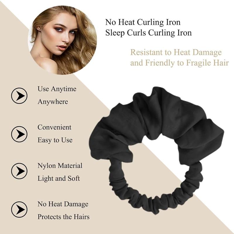 Multifunctional Heatless Curling Scrunchie, 1 Count Soft Heatless Curling Scrunchie, No Heat Curls for Long Hair, Hair Styling Accessories, Christmas Gift