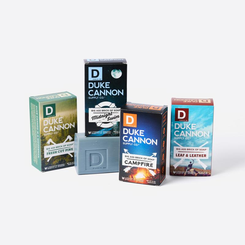 Duke Cannon Supply Co. Frontier 40 Big Brick of Soap Bar Variety-Pack - Extra Large, Masculine Scents, 10 oz (Variety 4 Pack), Body Wash, Men's Body Care