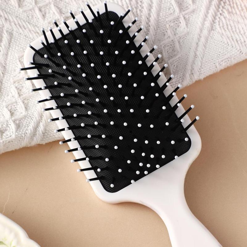 Skull & Flower Pattern Hair Brush, Anti-static Comfortable Massage Comb Suitable for All Hair Types, Heatless Hair Styling Tool for Women & Men