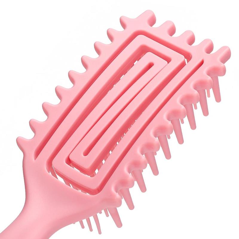 Hollow Out Hair Brush, 1 3counts Hair Styling Comb, Scalp Massage Comb, Curly Hair Detangling & Styling Tool, Hairdressing Comb for Women & Men