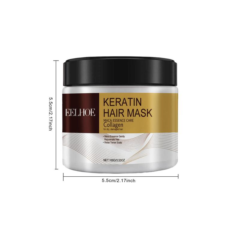 Keratin Hair Mask, 2 Counts set Deep Moisturizing & Nourishing Hair Mask, Hair Care & Styling Product for Dry & Damaged Hair