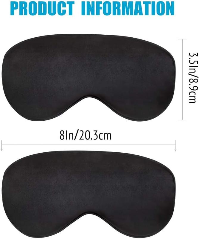 Comfort Sleep Mask, Deep Rest Light Blocking Eye Mask for Side Sleepers, Travel, Yoga, Lightweight, Soft and Contoured for Ultimate Rest (Black) Gift