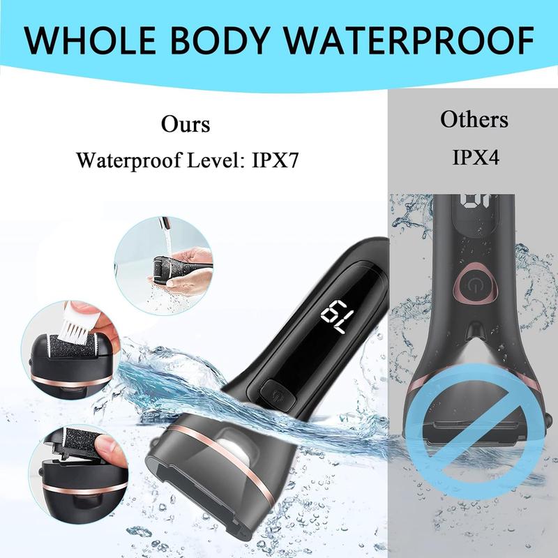 Electric Foot Callus Remover, Rechargeable Portable Electronic Foot File Pedicure Set, Waterproof Foot Scrub File, Professional Pedicure Tools, Ideal Gift for Summer Foot Dead Skin Care