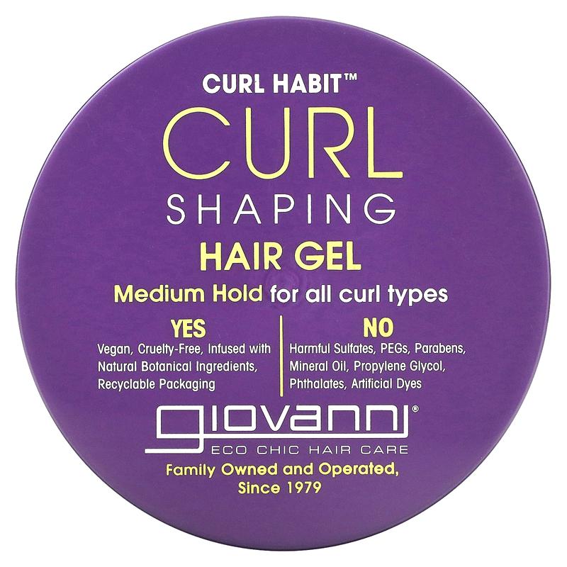 Giovanni Curl Habit, Curl Shaping Gel, Medium Hold For All Curl Types, 10.5 fl oz (310 ml)