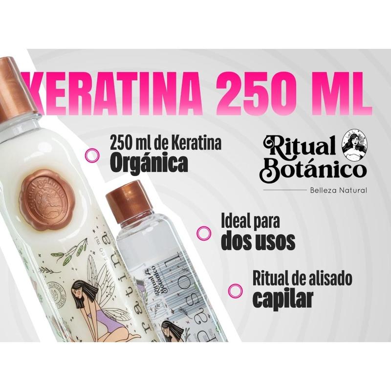 Ritual Botanico Keratina Organica 8.5 oz 250 ml | 12 Oils & Amino Acids and formaldehyde-free