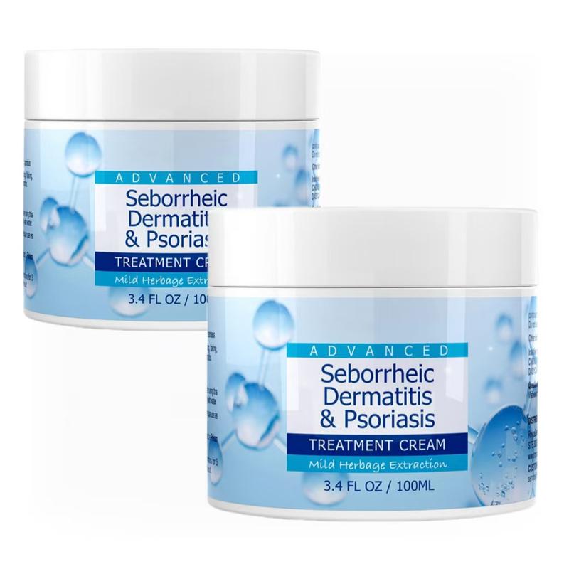 [ 60% off - 2 Pack ] Seborrheic Dermatitis Cream ScalpTreatment for Psoriasis, Folliculitis, Dry Scalp, Dandruff