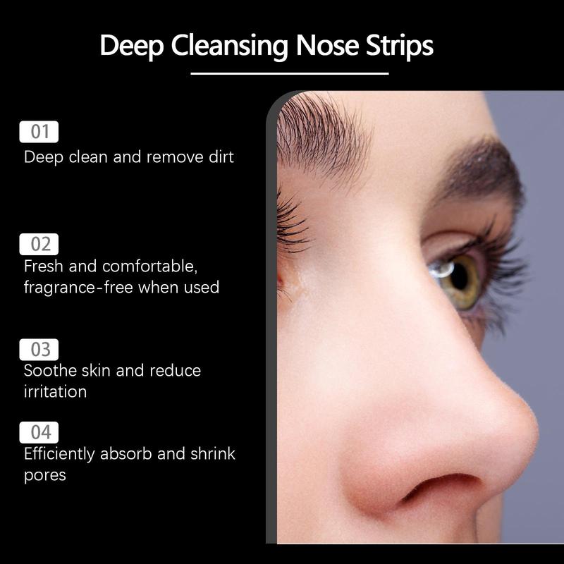 Blackhead Cleansing Nose Strips, 2 Boxes Deep Cleansing Nose Strips, Gentle Facial Skin Care Tool for Women & Men