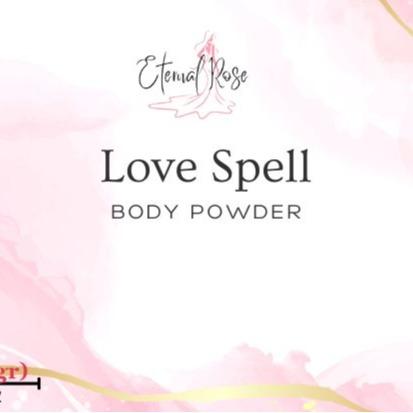 Love Spell Body Powder - Corn Starch Natural Absorbent for Gentle Skin Care