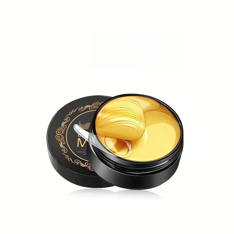 24k Gold Eye Mask, 1 Box Moisturizing & Firming Eye Care Mask, Hydrating Eye Care Product for Women & Men, Suitable for All Skin Types