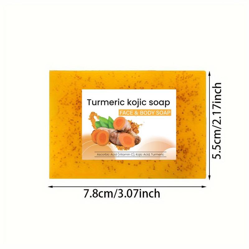 Turmeric Lemon Soap Bar, 15pcs set Natural Handmade Soap Bar Soft Cleanser, Moisturizing Cleansing Body Wash Soap for All Skin Types, Ideal Gift for Women & Men