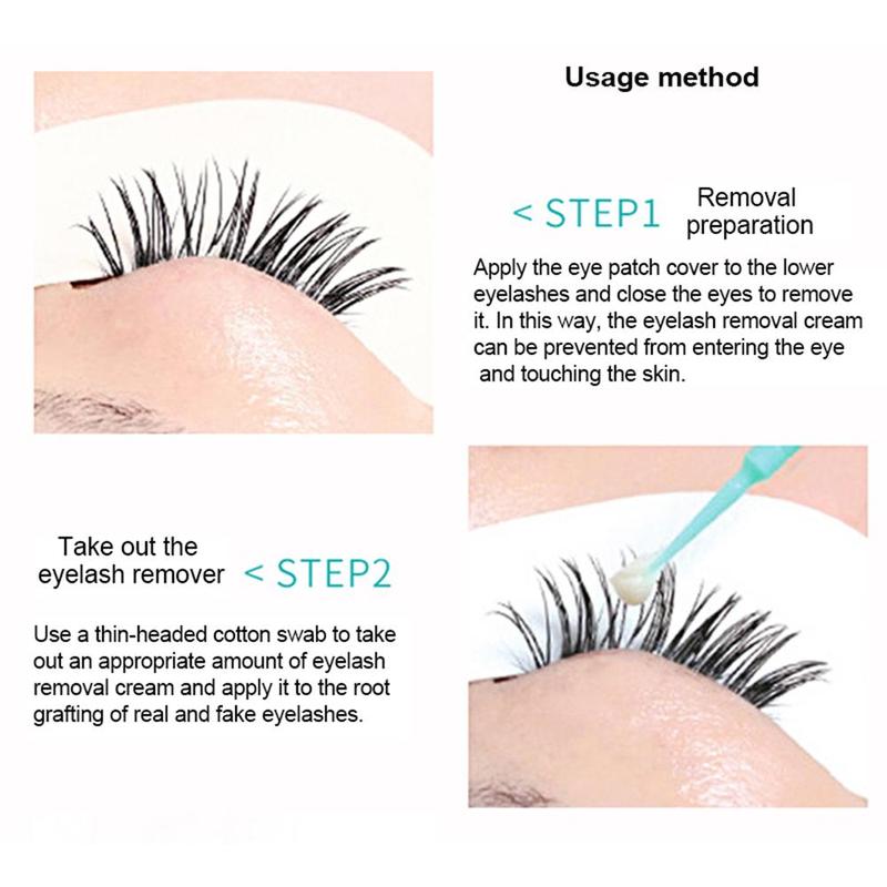 Eyelash Glue Remover, Gentle Grafted Eyelash Removal Cream, Quick Eyelash Glue Removing Products for Eyelash Salon & Eyelash Artist