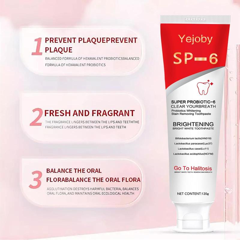 [+5$Get 2Pcs] Sp-6 Brighten Toothpaste,Probiotics Bright White Toothpaste,Sp 6 Toothpaste,Brighten Toothpaste Sp-6,Sp-6 Probiotics Brighten Toothpaste,Fresh Breath