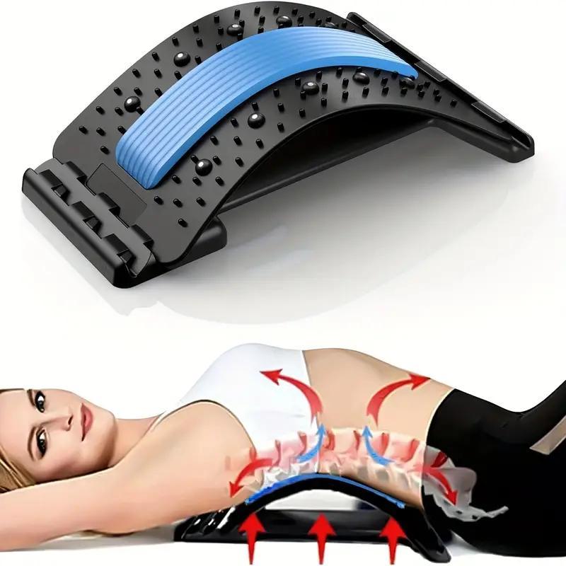 Comfort Back Stretcher, 3 Level Adjustable Lumbar Back Cracker Board, Back Cracking Device, Back Massager for Men and Women, Christmas Gift