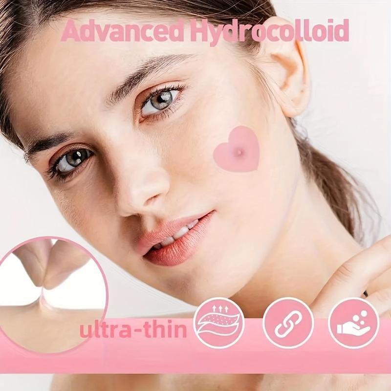 Heart Shaped Hydrocolloid Acne Patches, 240pcs box Invisible Facial Covering Patches for Acne Pimple Blemishes, Facial Skin Care Products for Women & Men