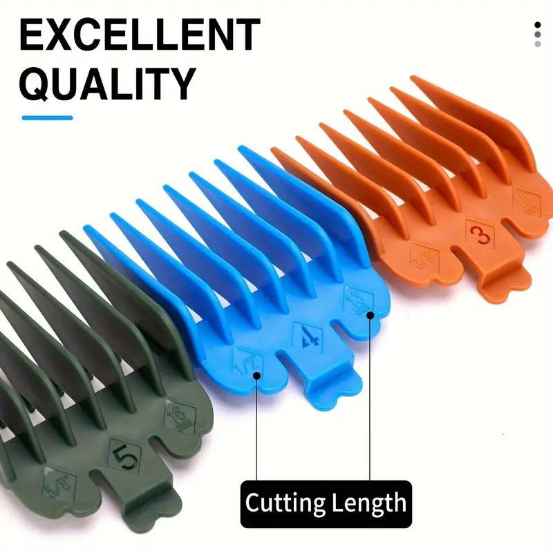 Hair Clipper Guide Comb, 10pcs Colorful Multifunctional Electric Clipper Limit Comb, Professional Heatless Styling Tools