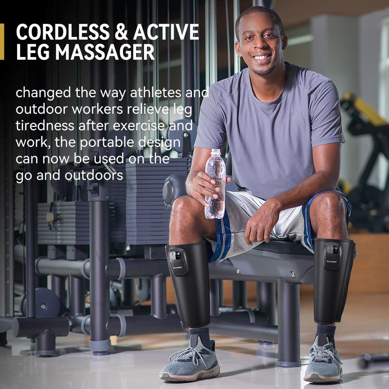  Cordless Calf Massager, 3 Modes & Intensities, Rechargeable Leg Massager Comfort