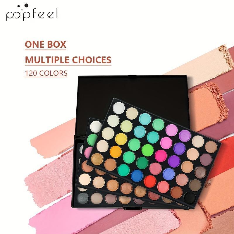 120 Colors Eyeshadow Palette, Matte & Glitter Eye Shadows Palette, Long Lasting Shimmering Eye Shadow Makeup Products for All Styles and Occasions