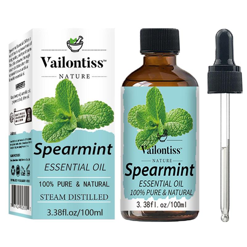 Spearmint Essential Oil, 1 Box Natural Essential Oil for Massage, Comfort Bath & Body Care Product for Home Use, Spa, Yoga, Massage, Bath