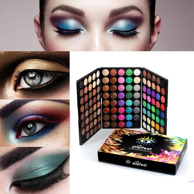 120 Colors Eyeshadow Palette, Matte & Glitter Eye Shadows Palette, Long Lasting Shimmering Eye Shadow Makeup Products for All Styles and Occasions