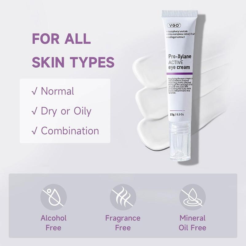 VGO Pro-Xylane Anti-Wrinkle Eye Cream Women's Glass Color Moisturzing Repair Fading dark circles Skin Care-A Eye Cream Moisturizing Eye Cream Fades Eye Lines and Dark Circles