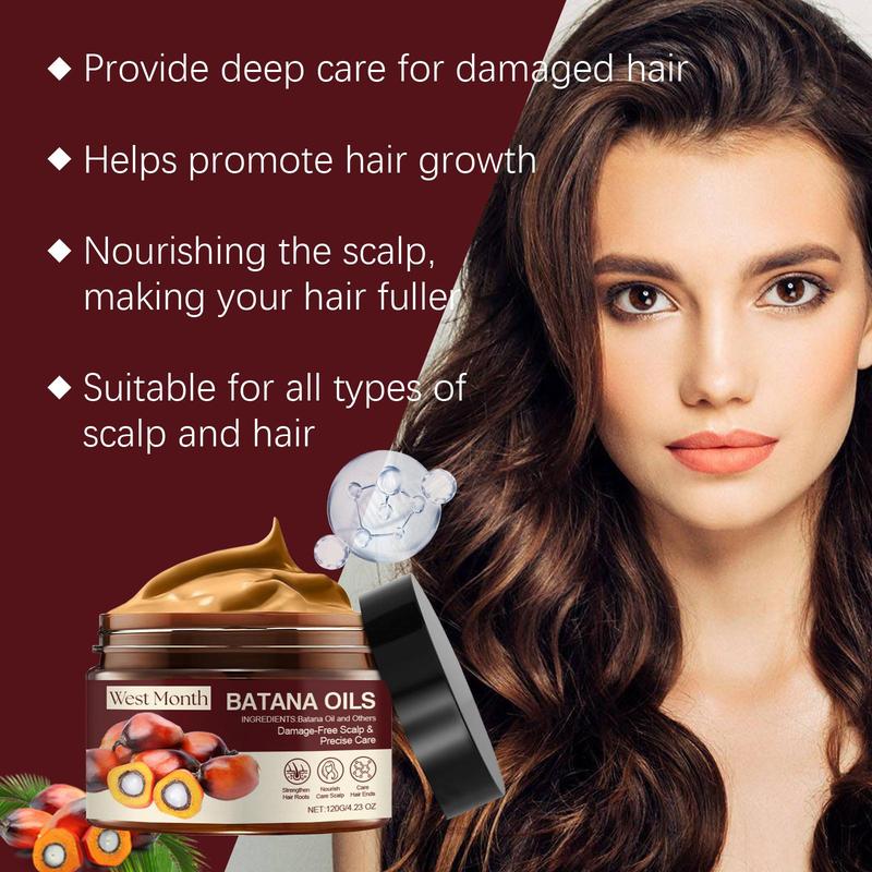 Batana Oil Hair Mask & Nourishing Hair Essential Oil & Roller, 3 Counts set Moisturizing Hair Care Kit, Hair Care & Styling Product for Women & Men