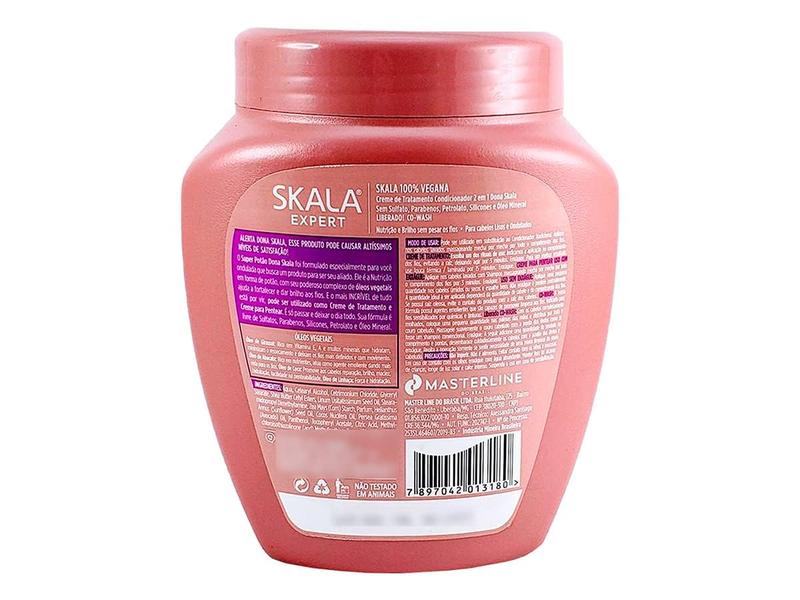 SKALA Dona Skala Hair - Helps to make your Hair Stronger and Glossier. - 2 in 1 Conditioning Treatment Cream, Net 35.27 Oz (Pack of 1) VEGAN.