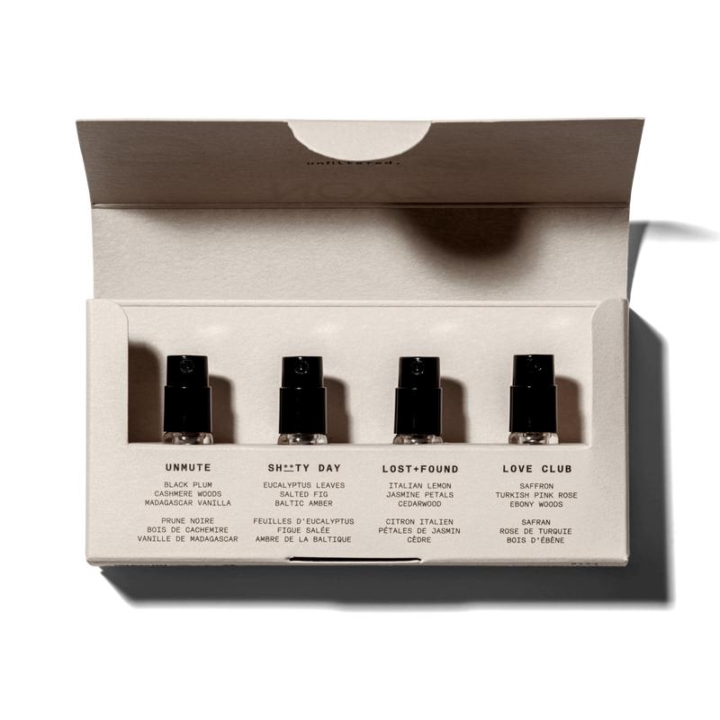 NOYZ Fragrance Discovery Kit - Iconic Eau de Parfum Spray Samples: Unmute, Love Club, Lost + Found, and Sh**ty Day