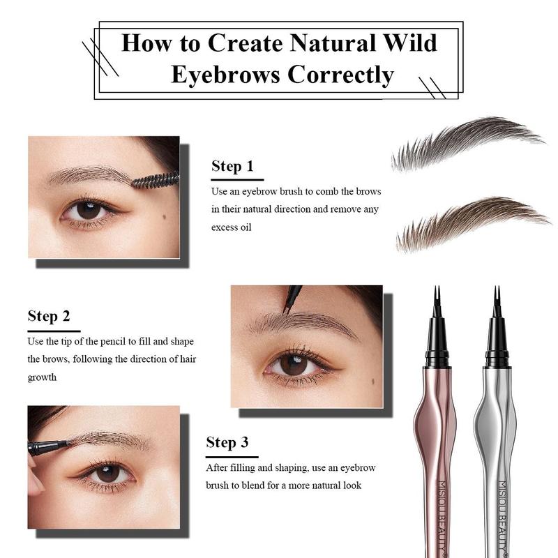 Long Lasting Eyebrow Pencil, Waterproof Eyebrow Pencil, Smudge Proof Brow Shading & Filling Pencil, Eye Brow Makeup Tool, Brow Styling Pen, Cosmetic Beauty Supplies, Men Gifts, Christmas Gift