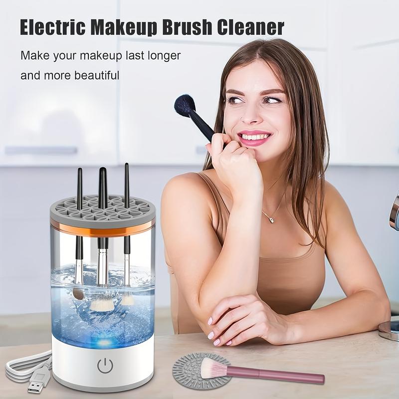 NEW Makeup brush storage box, electric makeup brush cleaner, portable makeup brush cleaning storage box, USB powered makeup brush cleaner, deep cleaning makeup brush cleaning storage tool