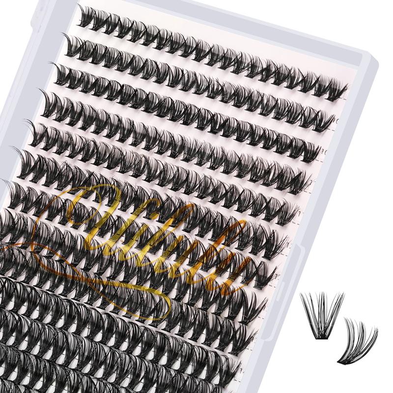 UILULU DIY  Extension Kit Individual  Cluster D Curl Eyelash Set (30D 0.07D-9-16MM Kit)