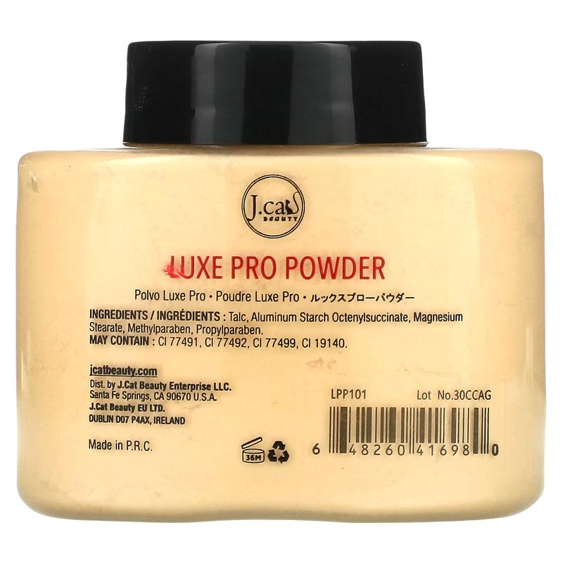 J.Cat Beauty Luxe Pro Powder, LPP101 Banana, 1.5 oz (42 g)