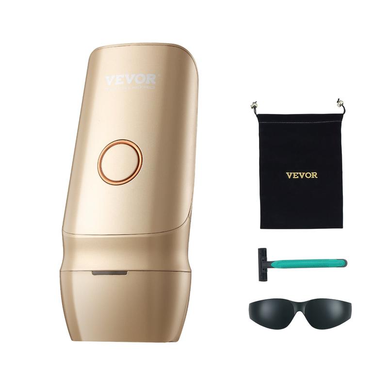 VEVOR IPL Hair Removal, Permanent Hair Removal with Ice Cooling System for Women Men, Auto Manual Modes & 5 Levels, Painless At-Home Hair Removal Device for Legs, Arms, Armpits, Bikini Line