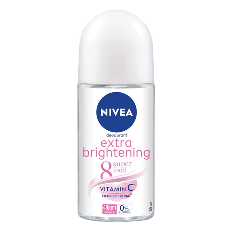 Nivea Brightening Powder Deodorant Roll-On 50ml Vitamin C 3-Pack