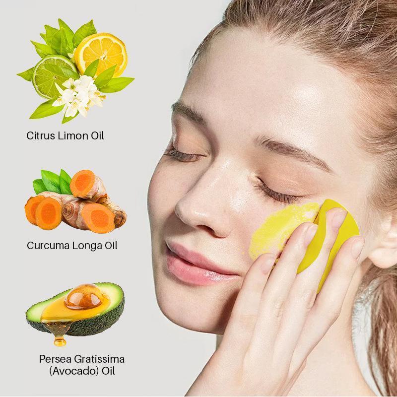 Turmeric & Kojic Acid Face Cleansing Pads, 20pcs*3 Facial Cleansing Pad, Skincare Products, Facial Cleaning Pad for Acne-prone Skin & Makeup Removal for Women & Men