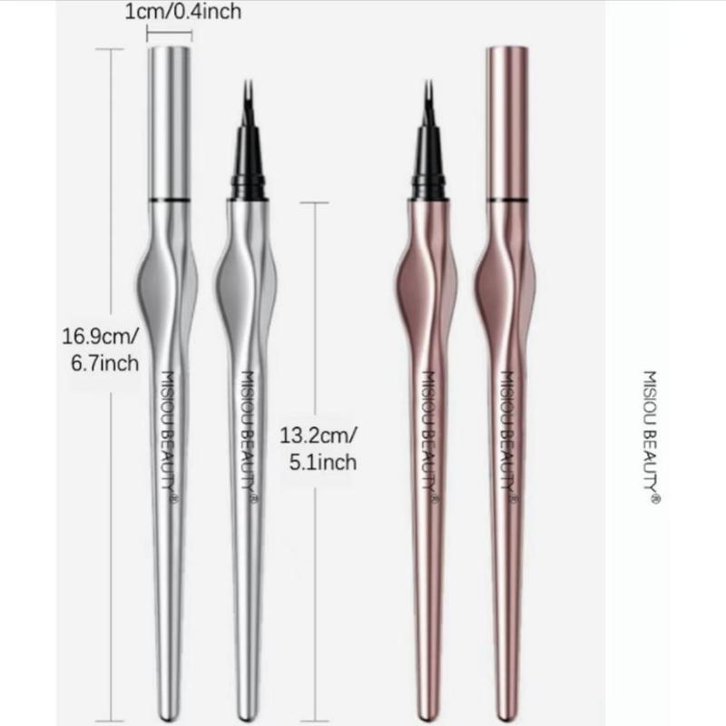 Dual-fork Waterproof Liquid Eyebrow Pen, Smudgeproof Long-lasting Eye Brow Pen for Natural Wild Brow Definition, Multi-use Makeup Pen for Lashes & Hairline, Makeup Products, Christmas Gift