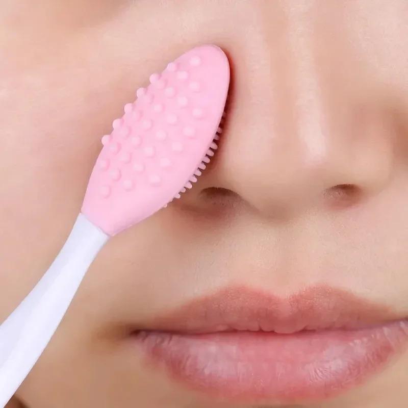 1PC Beauty Skin Care Wash Face Silicone Brush Cleansing Brush Exfoliating Nose Clean Blackhead Removal Brushes Tools