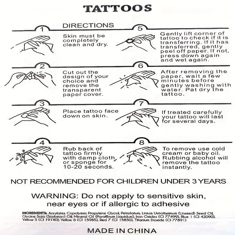 Lions Pattern Temporary Tattoo Sticker, 1 Sheet Waterproof Long Lasting Fake Tattoo For Women & Men