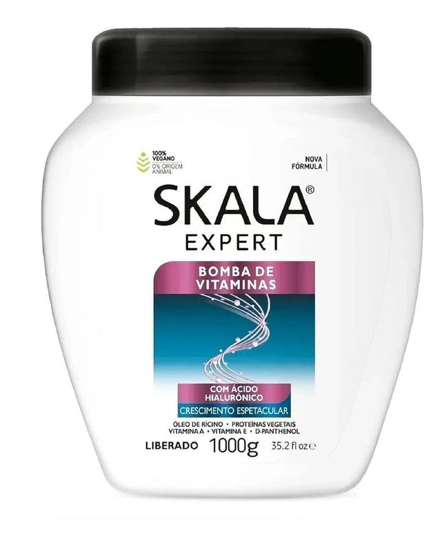 Skala Expert Bomba de Vitaminas, SOS Fortalecimento dos Fios, Brazilian Hair Vitamin Treatment 35.2Oz