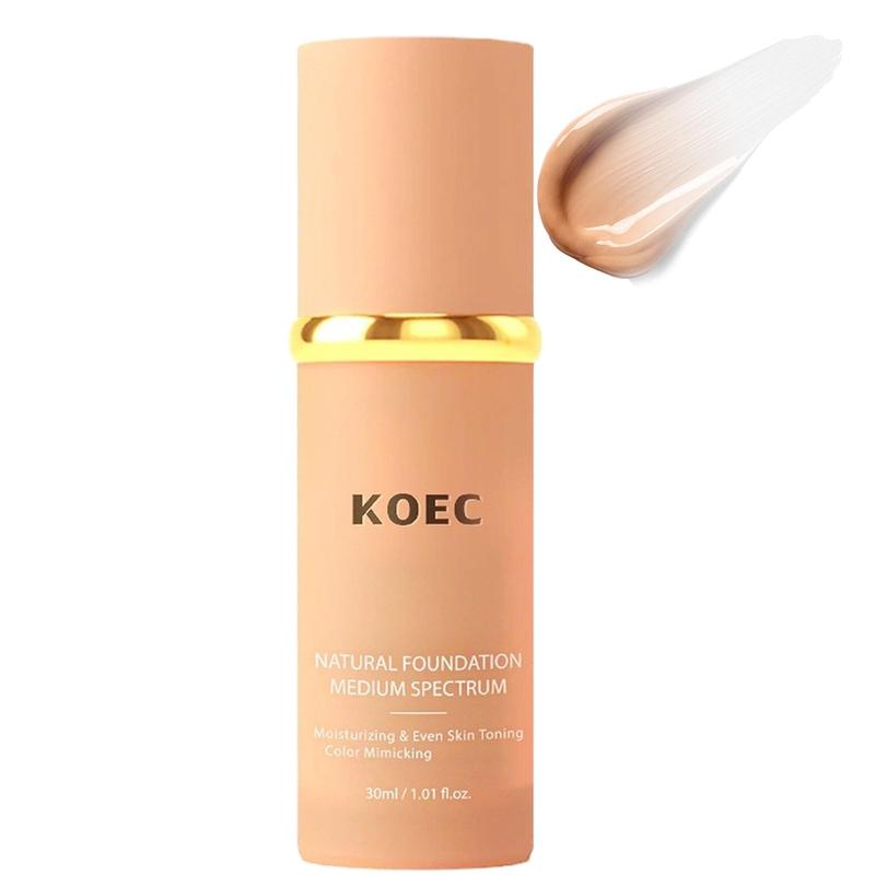 Foundation 4 in 1 - Light Spectrum, Foundation 4 in 1 Medium Spectrum, 4 in 1 Foundation Liquid Hydratin Full Coverage Concealer Color Mimicking Foundation SPF 50+