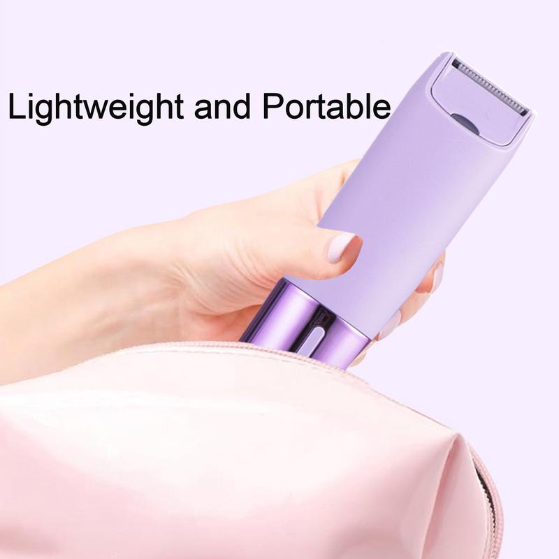 Bikini Trimmer for Women, 2-in-1 Electric Razor for Womens, Rechargeable Electric Shaver for Legs Arms Pubic Body Hair Trimmer bikini trimmer Rechargeable Electric