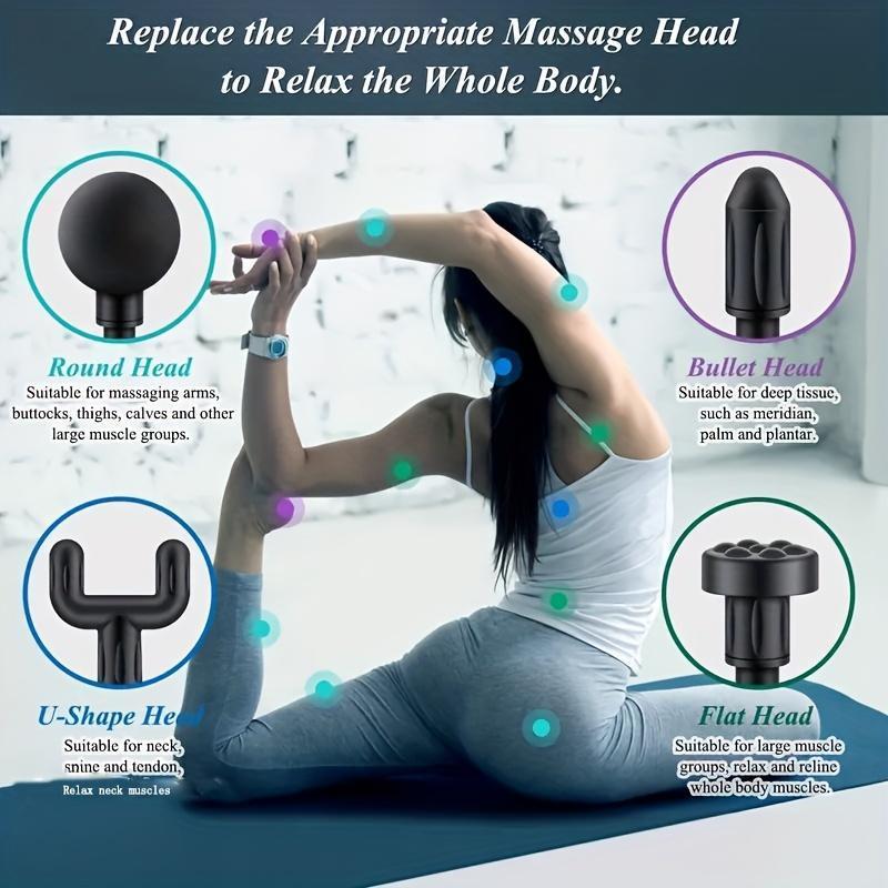 Rechargeable Fascia Massage Gun, Convenient and Portable, Relieve Post-Workout Aches in Minutes neck massager masajeador