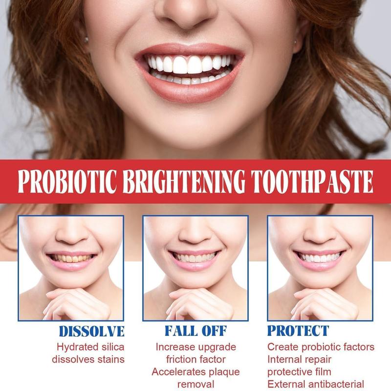 SP-6 Toothpaste, Super sp6 brightening Oral probiotic Pasta Dental, sp 6 Bright White Toothpaste for Stain Removing, Fresh Breath & Teeth Health