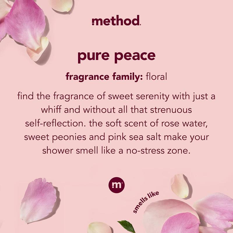 Method Pure Peace Body Wash, 18 oz (Pack of 1) - Paraben and Phthalate Free - Body Care