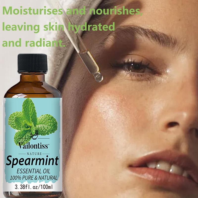 Spearmint Essential Oil, 1 Box Natural Essential Oil for Massage, Comfort Bath & Body Care Product for Home Use, Spa, Yoga, Massage, Bath