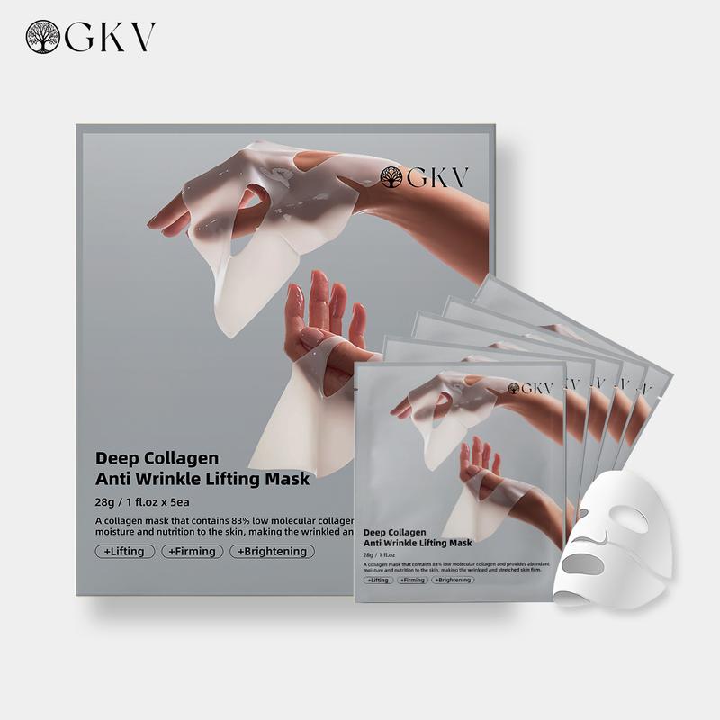 GKV-Deep Collagen Energy Mask | Night Sleep Collagen Mask 5pcsSkincare Hydrate Skin Repair ComfortRejuvenating Hyaluronic Hyaluronic Acid