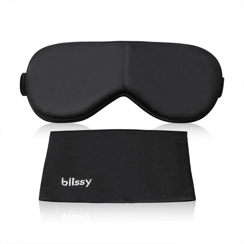 Blissy Silk Sleep Mask - 100% Pure Mulberry Silk - 6A Grade 22-Momme - Eye Mask