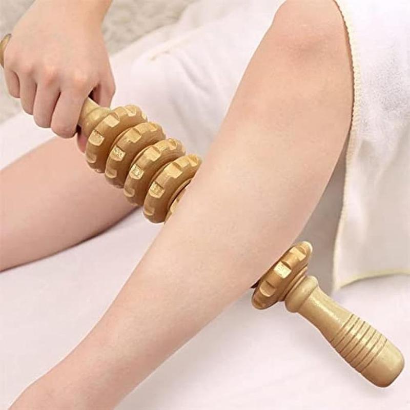 Wooden Massage Roller Stick, 1 Count Manual Muscle Release Roller,  Neck Massager,  Muscle Relaxation Massage Tool for Women & Men Home & Spa