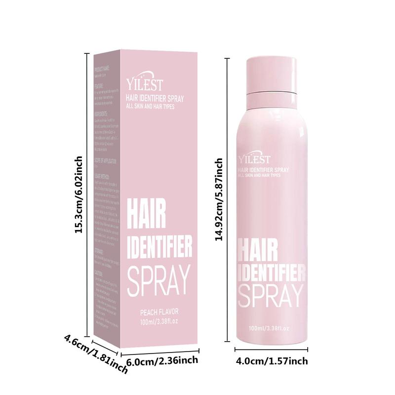 Hair Identifier Spray with Blade, 1 Set Scented Hair Care Spray & Makeup Tools, Professional Heatless Styling Tools for Women, Body Care Products