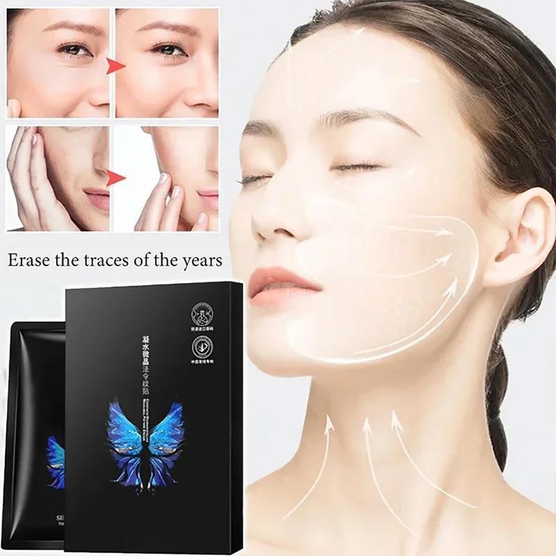 Microcrystalline Nasolabial Folds Removal Mask,V-Face Lifting Mask, Magic Strips for Face Wrinkles and Sagging Jaw, Nasolabial Fold Patch, Face Wrinkle Removal Lift Mask, Reduce Fine Lines, Moisturizing, Fir 1